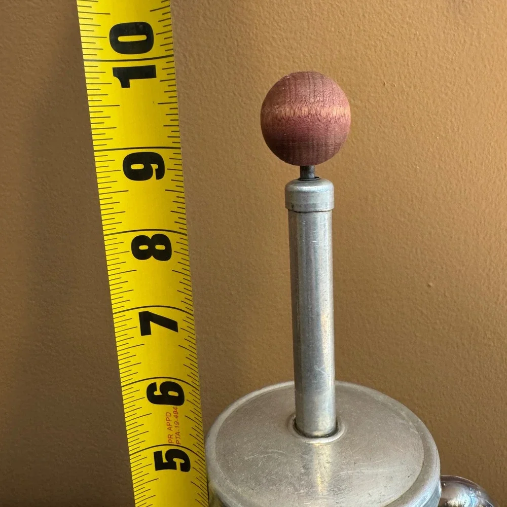 Vintage PAMCO‎ Manual Nut Chopper & Measuring Cup Glass Metal Food Chopper